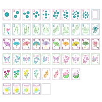 Fichas de Mahjong Americanas de Lujo en Blanco Perla con Diseño de Mariposa, Juego de Mahjong Acrílico de Una Sola Capa para Regalo y Entretenimiento