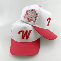 Gorra de béisbol de 5 paneles con diseño de espiga, a la moda, con cierre de hebilla de cobre dorado, estampado en relieve, visera curva, 100% lona de algodón, común