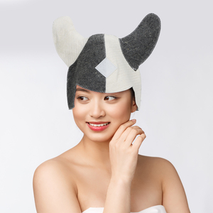 Llame <span class=keywords><strong>la</strong></span> atención <span class=keywords><strong>en</strong></span> <span class=keywords><strong>la</strong></span> sauna con este gorro de lana pura bicolor con cuernos que cambia de color de <span class=keywords><strong>lado</strong></span> a <span class=keywords><strong>lado</strong></span> - Product Image 3