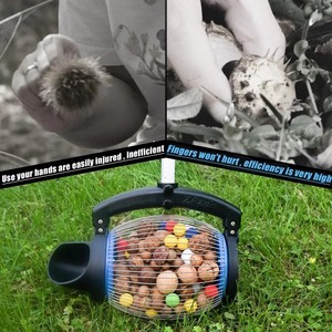 Outil de récolte d'acorns réglable avec panier en fil métallique pour la récolte de noix de Grenoble, de noisettes, équipement de récolte en plein air - Product Image 2