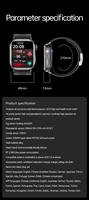 Anruf-Erinnerungs-Smartwatch für Männer und Frauen TK66 Smart-Armband Herzfrequenz-EKG Luftpumpen-Smartwatch IP67 Wasserdichter Fitness-Tracker