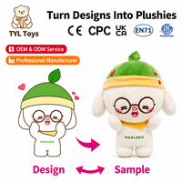Peluche personnalisée OEM/ODM : Créez votre poupée en peluche selon votre design, certifiée CE/CPC, avec logo personnalisé, personnage mascotte en peluche avec casque bleu