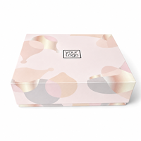 Boîte cadeau de luxe à couvercle et base rigides en carton recyclable conforme à la norme EU PPWR, emballage écologique pour cosmétiques, bijoux et cadeaux