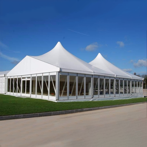 Tentes de réception pour événements, mariages et fêtes, en aluminium blanc PVC, grande portée, 25x30 20x40 - Product Image 1
