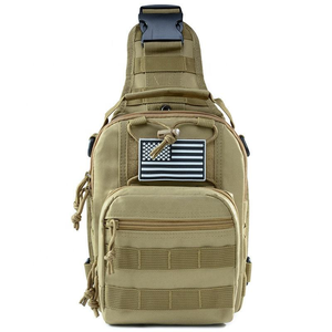 Bolsa Deportiva Impermeable de Tela Oxford con Camuflaje, Bolsa Táctica de Hombro Único para Exteriores con Forro de Poliéster - Product Image 1