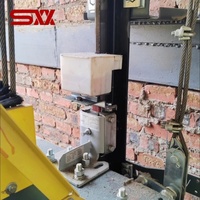 Guía de elevación de revestimiento de botas de tres pliegues verde, inserto de zapata SG26 SG27 UHMWPE 10mm 16mm, contrapeso, piezas de repuesto para riel principal de elevación de coche