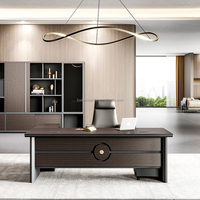 Classeur moderne à double porte, léger et luxueux, bibliothèque en bois pour le mobilier de bureau du président.