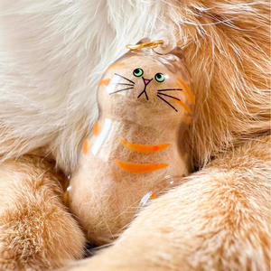 Acrylic mèo lông Collector Pet Keychain độc cho bộ sưu tập tóc nhựa trường hợp lưu trữ viên nang cho mèo Tóc Thu thập - Product Image 1