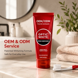 Dentifricio sbiancante OEM/ODM Optic White <span class=keywords><strong>Pro</strong></span> Series con perossido di idrogeno per la prevenzione delle macchie, confezione da 3, 3.0 oz - Product Image 4
