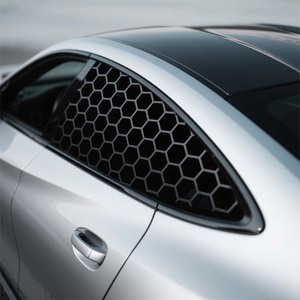 Autocollants de fenêtre en nid d'abeille pour voiture, 2 pièces, imperméables et résistants aux rayures, auto-adhésifs en PVC, matériau épais, autocollants de décoration pour voiture - Product Image 1
