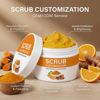 Gommage corporel nourrissant personnalisable à la vitamine C et au curcuma, exfoliant, éclaircissant et adoucissant