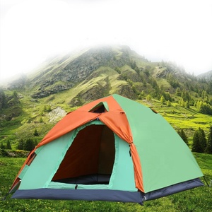 Pop up camping picnic outdoor one button nylon OEM portable mosquito net light Modern luxury larger tent camping - Product Image 1