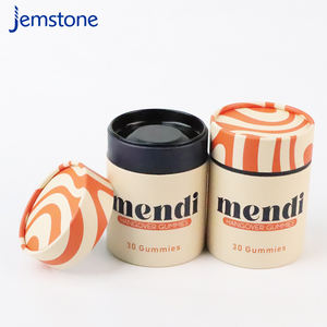 Boîte d'emballage cylindrique en carton kraft pour bonbons, personnalisable, recyclable, de qualité alimentaire, pour poudre de protéines, tube en papier - Product Image 5