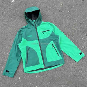 Windproof Waterproof Custom Design Windbreaker Nylon <b>Zip</b> <b>up</b> <b>Jackets</b> Men Patchwork High Quality Windbreaker <b>Jackets</b> Manufacturer - Product Image 2