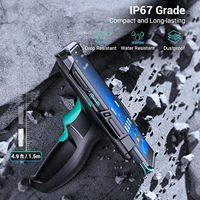 Android 13 PDA Barcode Scanner Data Collector Terminal Snap-on Trigger 5.5 ''4G MTK CPU IP67 GMS GPS NFC pour la logistique