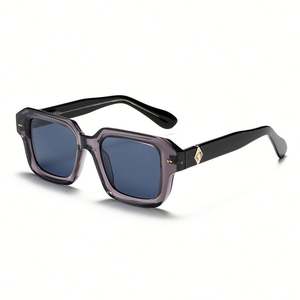 Gafas de Sol Polarizadas Cuadradas con Logotipo Personalizado, Montura Grande TR90 Retro de Moda 2025, Protección UV400 para Mujer - Product Image 6