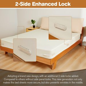 Bed Sheet Holders for <b>Corners</b> Fitted Sheet Holders Lock Sheet Holders Keep Firm Tight Mattress <b>Corner</b> Straps - Product Image 4