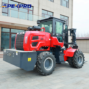 Chariot élévateur tout-terrain fiable de 5 tonnes à 4 roues motrices avec certificat CE approuvé - Product Image 2