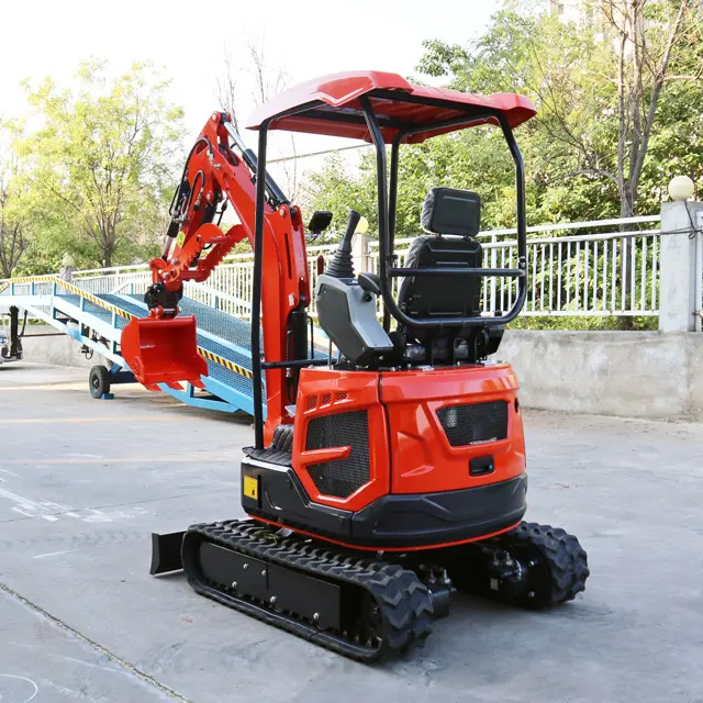 Produk baru 1.8 Ton Crawler Mini bagger Epa Euro 5 mesin Kubota penggali pertanian untuk dijual