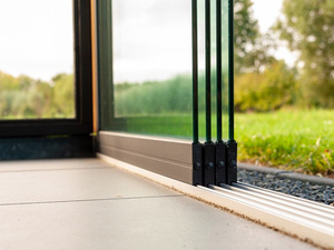 Kính trượt hệ thống nhôm/trượt kính cửa tường/kính lan can hệ thống cho 10 mét Kính trượt tường - Product Image 3