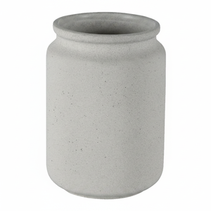 Portacepillos de cerámica Spirella 'Cement' en gris, 8 x 11 cm - Product Image 2
