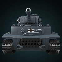 Mould King 20014 Uzaktan Kumandalı Tank Yapım Blokları Model Oyuncak MOC Askeri Savaş Tankı Tuğlaları Eğitici Oyuncaklar
