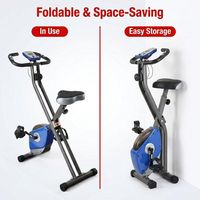 Vélo pliable de type X, 8 niveaux de résistance magnétique, fitness, sport, vélo d'appartement, exercice aérobie