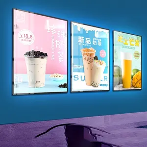 Led Backlit Film Poster Fotolijst Led Bord Menu Reclame Lichtbak Uithangbord