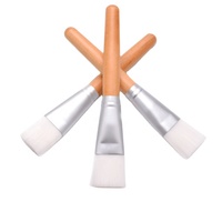 Pinceaux de maquillage cosmétiques Kabuki écologiques à étiquette privée, logo personnalisé, argile, boue, vegan, pinceau pour masque facial unique pour le maquillage