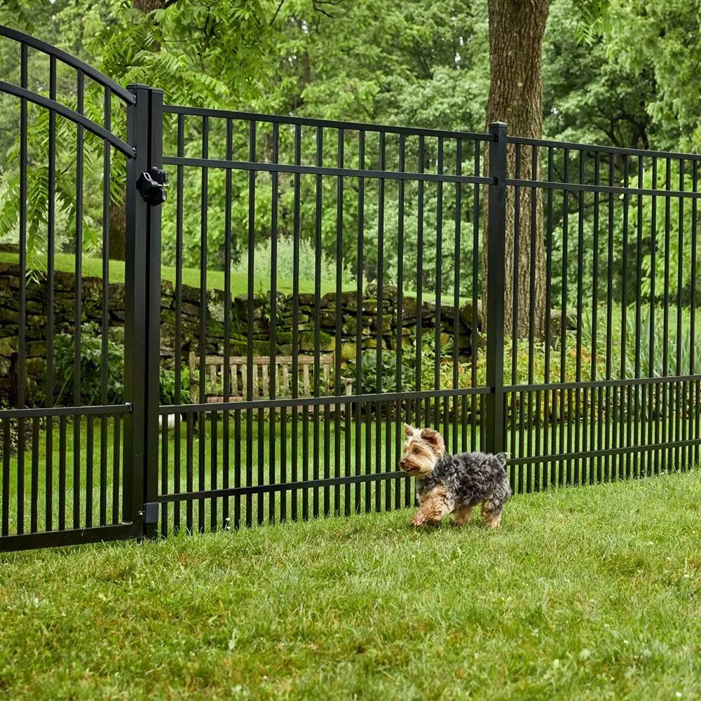 Pannelli di recinzione in alluminio nero a traliccio verniciato a polvere per recinzione da giardino 3D personalizzati dal produttore per le vendite