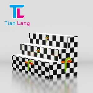 Venta al por mayor de 6 pies de diseño personalizado LED retroiluminado de aluminio SEG Step Table Fashion Trade Fair Display Stand Publicidad Exhibición Contadores - Product Image 3