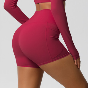 Women Tummy Control Athletic <b>Shorts</b> Side Phone Pocket Buttery Soft High Elastic <b>Slim</b> Ladies Workout Jogging Fitness Yoga <b>Shorts</b> - Product Image 5