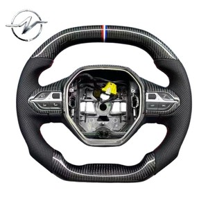 <span class=keywords><strong>Volant</strong></span> sport personnalisé multi-tailles en fibre de carbone forgée et cuir de type D pour <span class=keywords><strong>Peugeot</strong></span> <span class=keywords><strong>206</strong></span>/208/308/408/508/Mk1/Gti YZ - Product Image 2