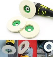 Disque abrasif en feutre 100% laine pour métal et bois, trou de 10 mm, 3 pouces, pour meuleuse d'angle, support OEM/ODM/OBM, prix de gros, décapage de rouille métallique, travail du bois
