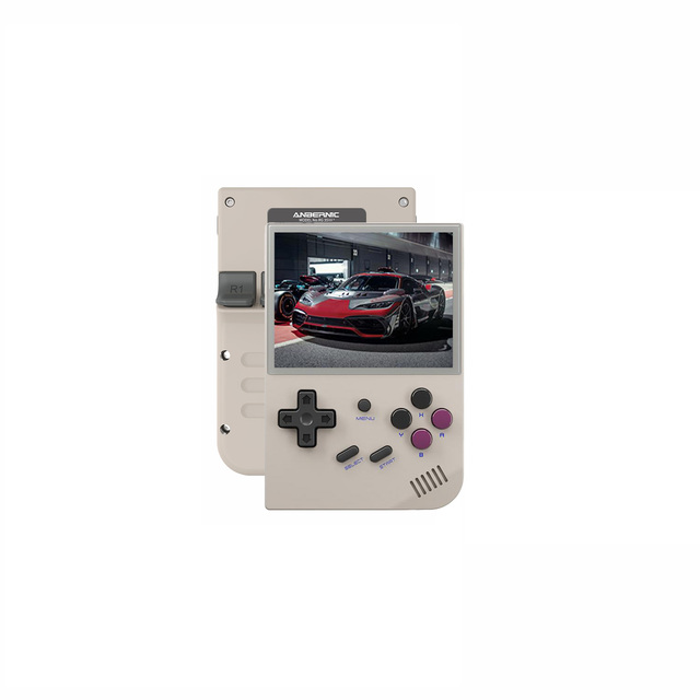 Anbernic RG35XX Handheld 2024 New 3.5-Inch Retro Dual Slot 7-Hour Battery Life Wi-Fi Enabled Supports Multiple Video Games Grey