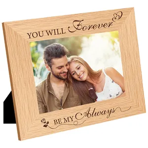 Solid Wooden Photo Picture Frame Engrave Custom