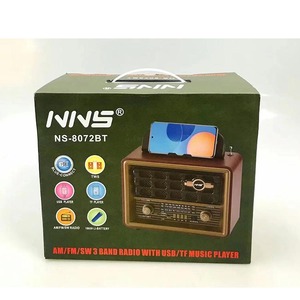<span class=keywords><strong>Radio</strong></span> portable <span class=keywords><strong>vintage</strong></span> Eletree Ns-8072Bt à piles, AM/FM/SW, avec lecteur de carte USB/SD/TF, <span class=keywords><strong>radio</strong></span> sans fil - Product Image 6
