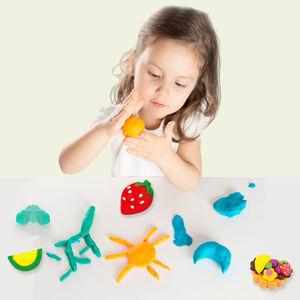 Kit de 4 pots de pâte à modeler colorée et outils de modelage, ensemble éducatif pour enfants, moule à gaufres DIY, pâte à modeler pour enfants de 3 ans et plus - Product Image 4