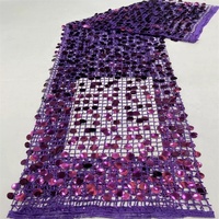 Tissu à paillettes en maille dorée effet écailles de sirène métallique scintillante, plusieurs couleurs en gros, en stock, 3mm-18mm, pour robe de mariée sexy