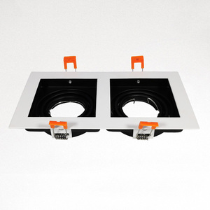 Faretto da incasso a soffitto antiriflesso di alta qualità da incasso a 3 teste con alloggiamento nero per soggiorno/ufficio/<span class=keywords><strong>ristorante</strong></span> - Product Image 4