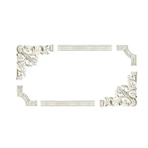 Dây Chuyền Trang Trí Phong Cách Châu Âu Khung Trang Trí Bằng Xốp Pu/Pf Khuôn Đúc Góc Trần - Product Image 1