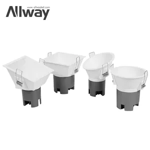 ALLWAY – cadre de haute qualité, plafonnier encastré, luminaire réglable, COB CCT, Spot, 5W, 10W, Led