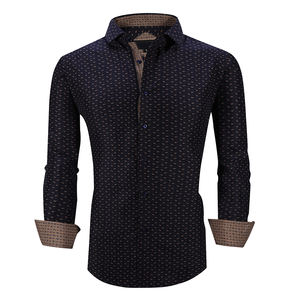 OEM/ODM 2022 arrivano <span class=keywords><strong>camicie</strong></span> <span class=keywords><strong>Casual</strong></span> da <span class=keywords><strong>uomo</strong></span> di moda in cotone/poliestere <span class=keywords><strong>camicie</strong></span> da <span class=keywords><strong>uomo</strong></span> Slim a maniche lunghe <span class=keywords><strong>taglie</strong></span> <span class=keywords><strong>forti</strong></span> con stampa camicia - Product Image 1
