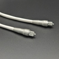 Cable de Fibra Óptica Toslink de Alta Calidad con Carcasa de Metal Cromado y Revestimiento de PVC para HDTV 1080P, Reproductor de DVD, Altavoces y Tarjetas de Sonido