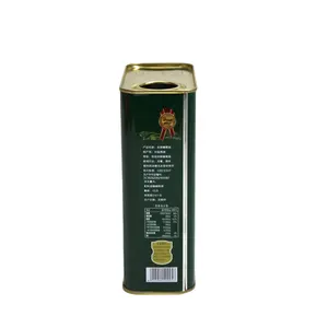 5L f-style può usato per olio d'oliva 1 gallone vuoto contenitore di metallo per il confezionamento di olio da cucina