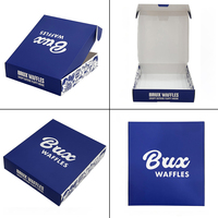 Boîte en carton personnalisable jetable rectangulaire pour emporter, pour la cuisson de crêpes, de gâteaux, de beignets, de gaufres, boîte à gaufres