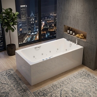 Baignoire autoportante de conception nouvelle, baignoire bon marché pour petit appartement ou hôtel