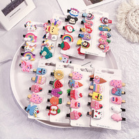 10 pièces/ensemble enfants mignon cheveux accessoires nouveau coréen enfants pinces à cheveux couleur douce Offre Spéciale filles coiffures pour cadeaux épingles à cheveux