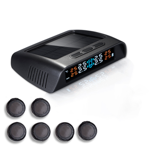 Capteurs de pression des pneus intelligents externes à 6 capteurs, rechargeables par énergie solaire et USB, pour pneus - Product Image 2