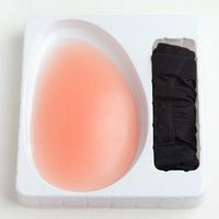 Faux fessiers rembourrés en silicone noir pour femmes, rehausseurs de fesses